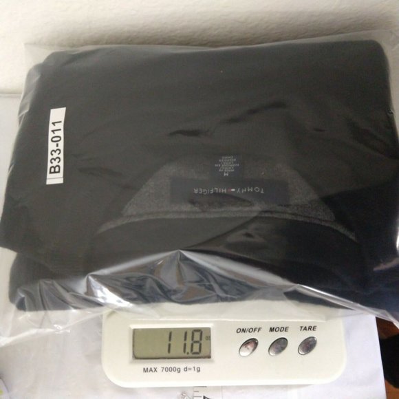 Tommy Hilfiger Men's Rib Knit Pullover 100% Cotton Sweater Black Size M - Picture 6 of 6